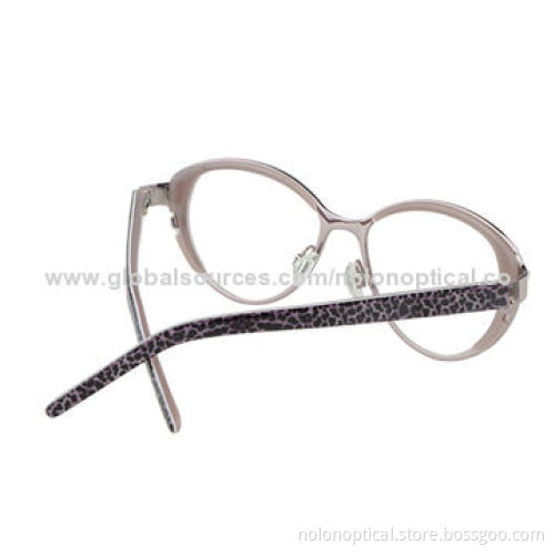 Acetate Insert Metal Eyeglasses, Idea from Italy